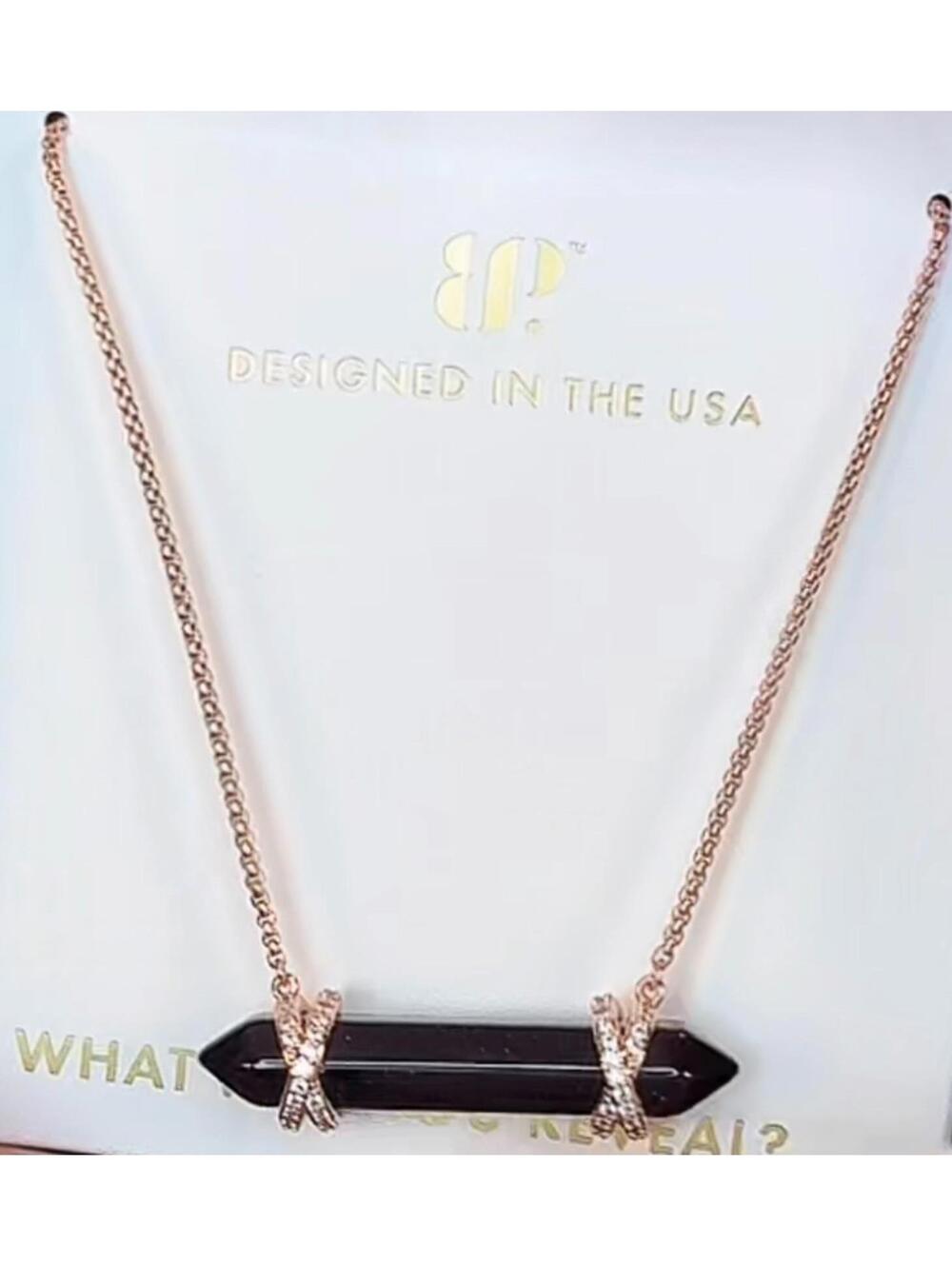 Bomb Party UNTAMED "Killer Instinct" Necklace on Rose Gold NK14994 BORG